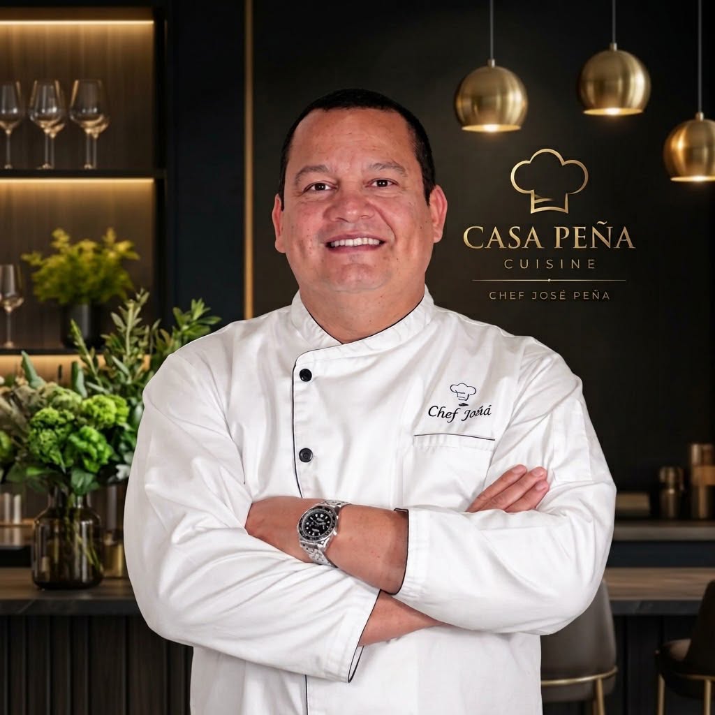 Chef José Peña, de Casa Peña Cuisine, servicio de chef privado en Barranquilla